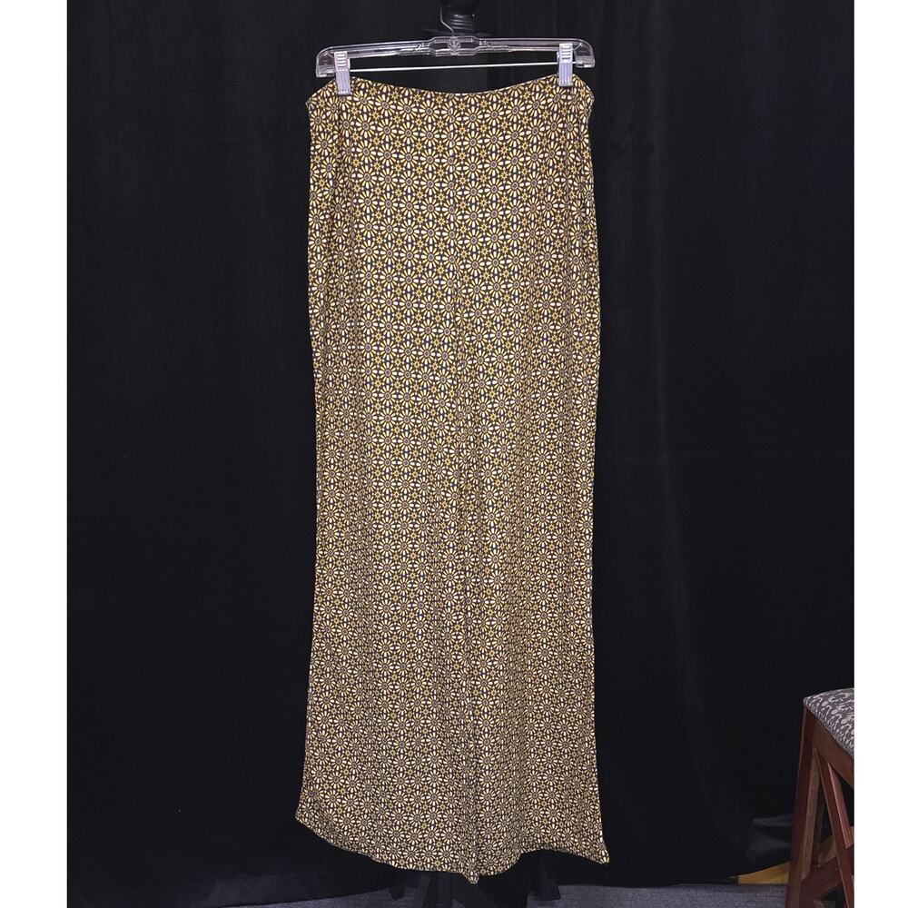 Urban Outfitters Yellow Floral Wide Leg Pants